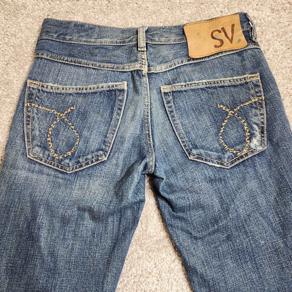 Mauro Grifoni Supervintage Low Rise Distressed Jeans Size 25 Fits 29 Italy Denim - Picture 10 of 11